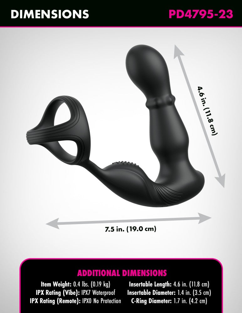 PIPEDREAM - ANAL FANTASY ELITE - ANAL FANTASY ELITE ASS-GASM SLIDE & GLIDE - BLACK