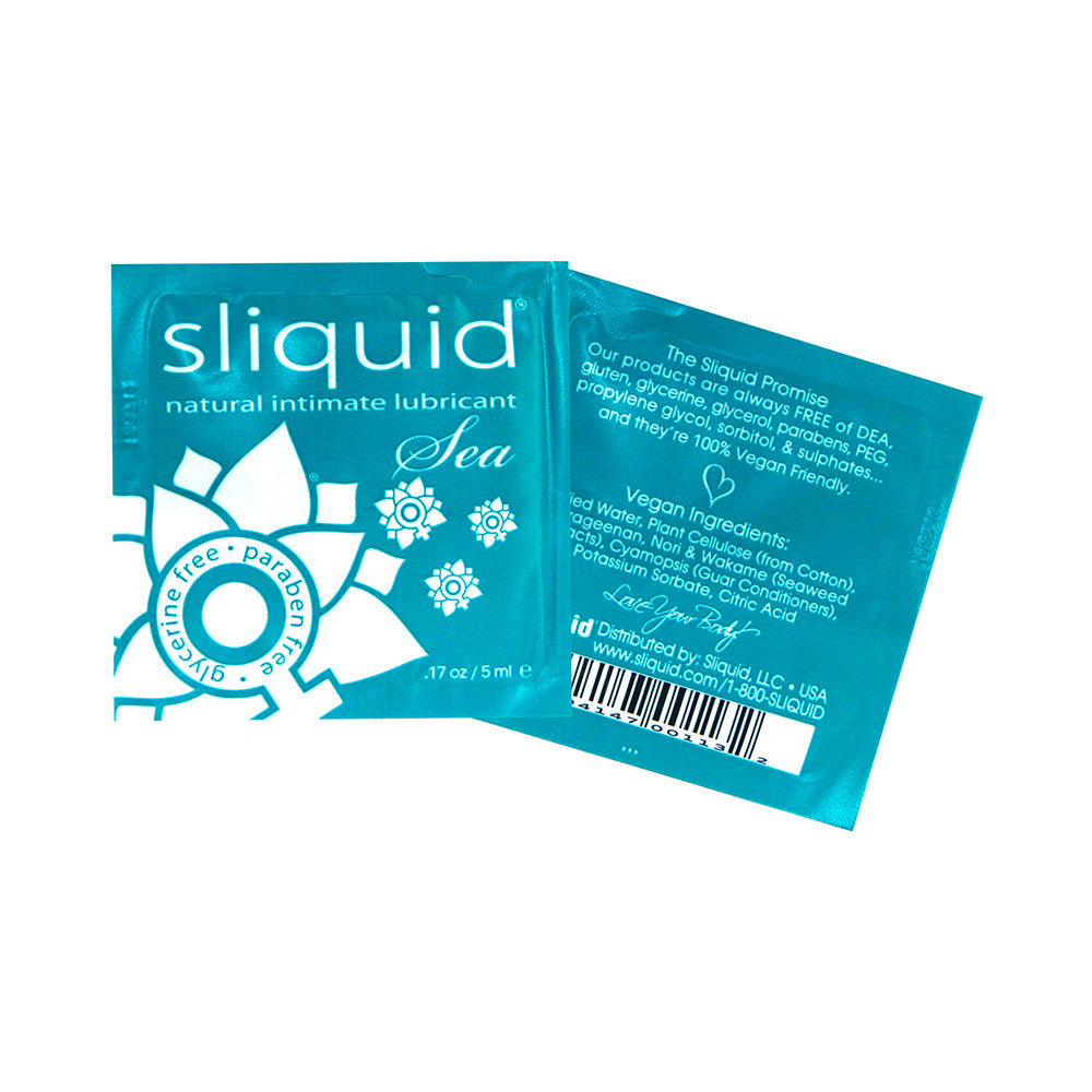 SLIQUID SEA WATER-BASED LUBRICANT WITH SEAWEED PILLOWS (200/BAG)