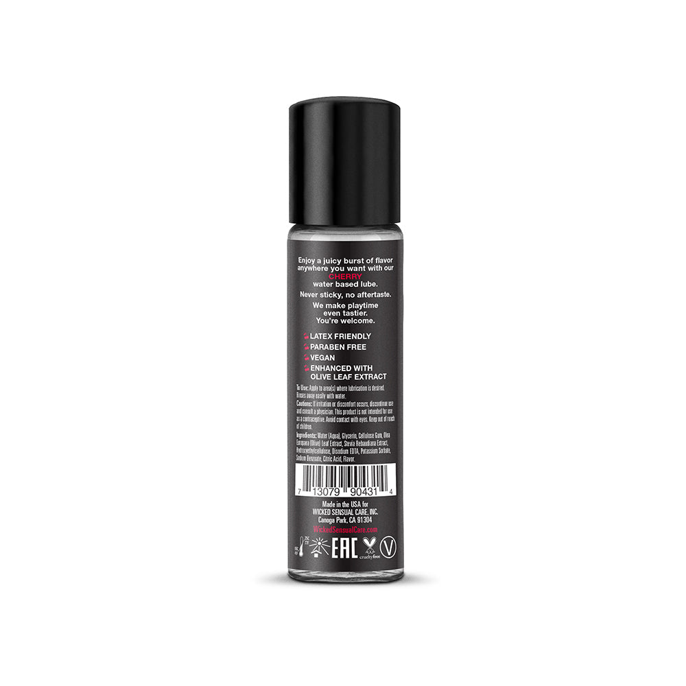 WICKED AQUA CHERRY WATER-BASED LUBRICANT 1 OZ.