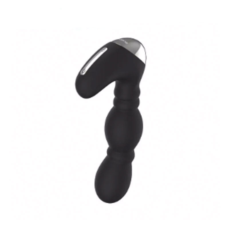 NALONE DRAGON RECHARGEABLE REMOTE-CONTROLLED SILICONE VIBRATING PROSTATE MASSAGER BLACK