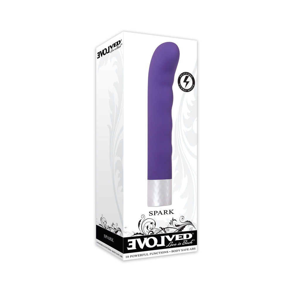 EVOLVED SPARK RECHARGEABLE G-SPOT VIBRATOR PURPLE