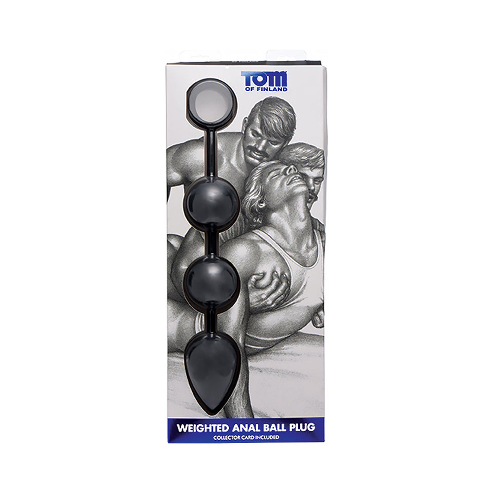XR BRANDS - TOM OF FINLAND LARGE SILICONE WEIGHTED ANAL BALL PLUG