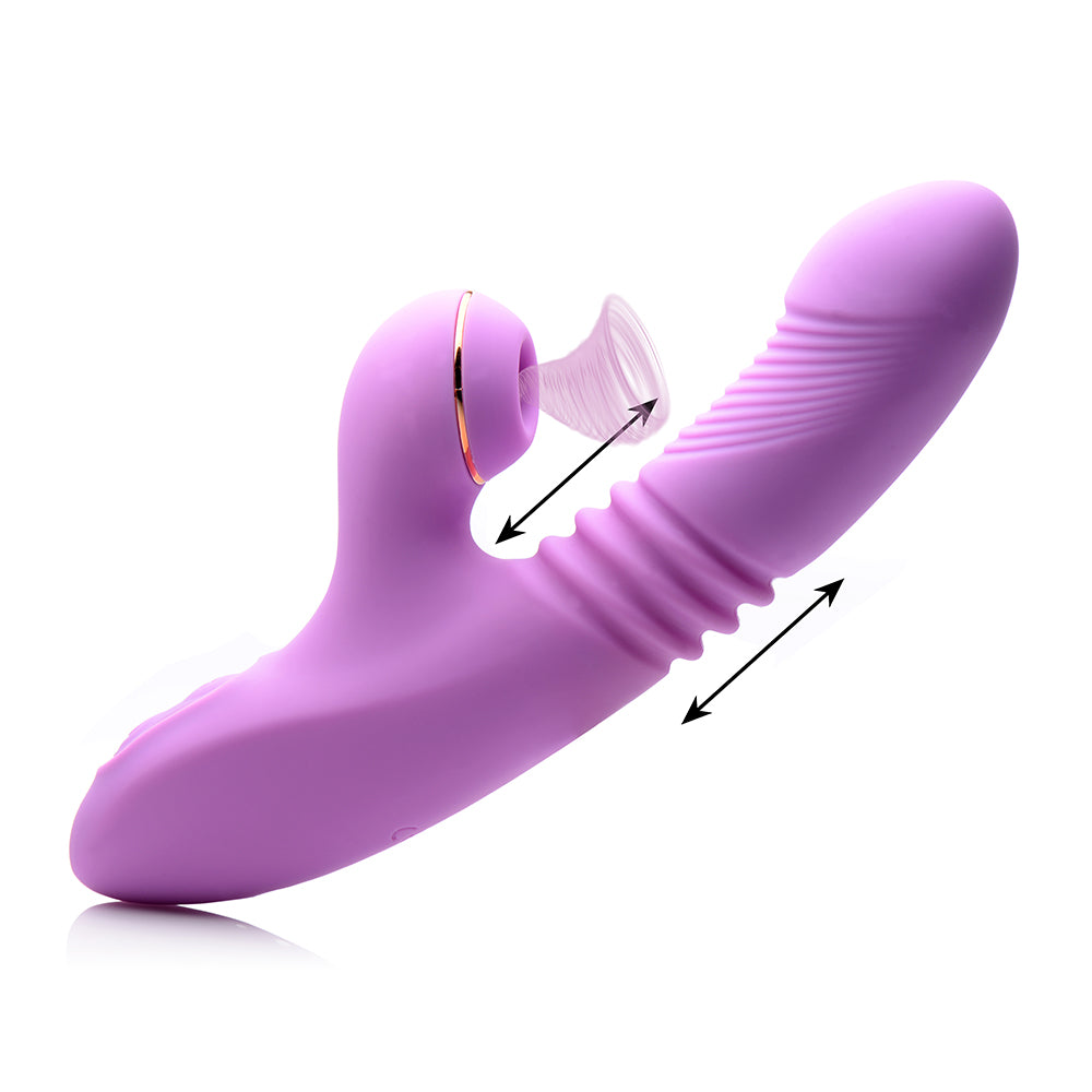 XR BRANDS - SHEGASM THRUSTING SUCTION RABBIT