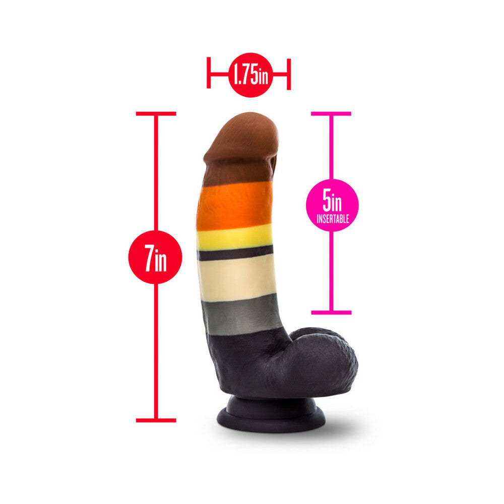 AVANT PRIDE P9 BEAR 7 IN. SILICONE DILDO WITH BALLS