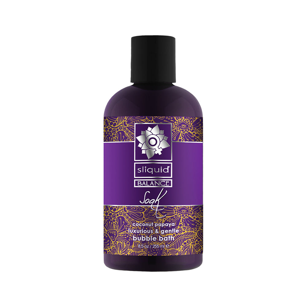 SLIQUID - BALANCE SOAK BUBBLE BATH COCONUT PAPAYA 8.5 OZ.