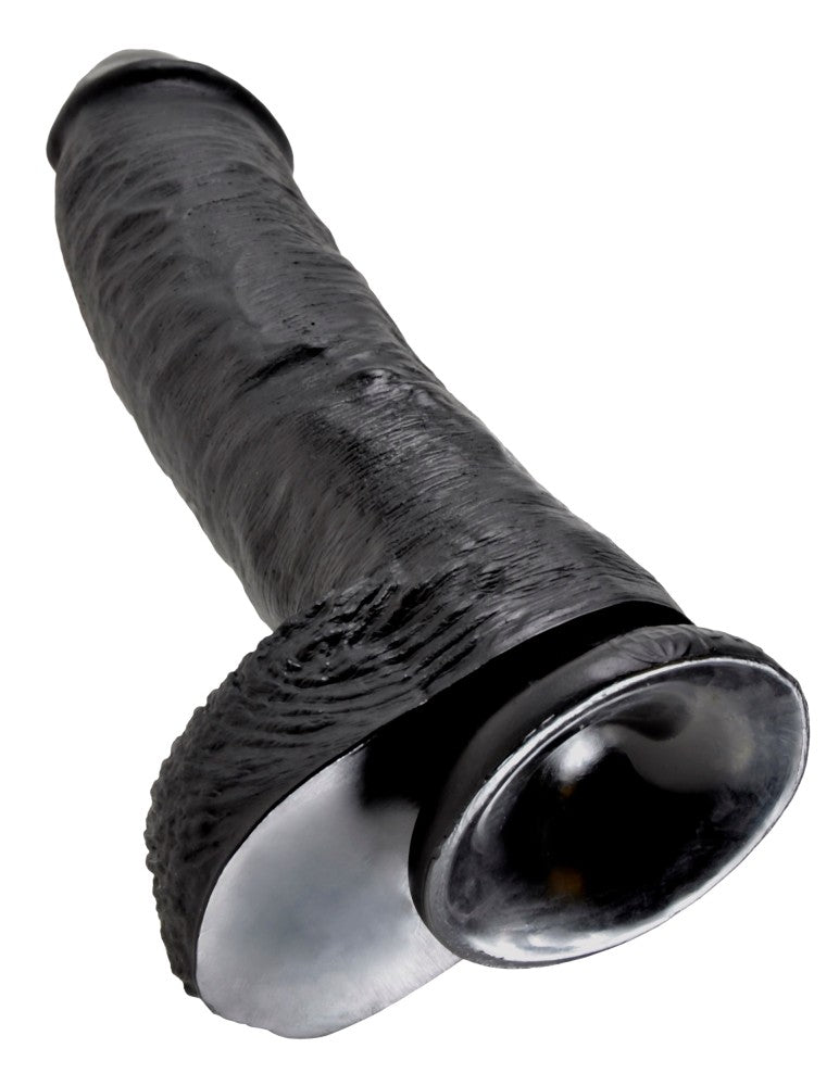 PIPEDREAM - KING COCK - 10" COCK WITH BALLS BLACK