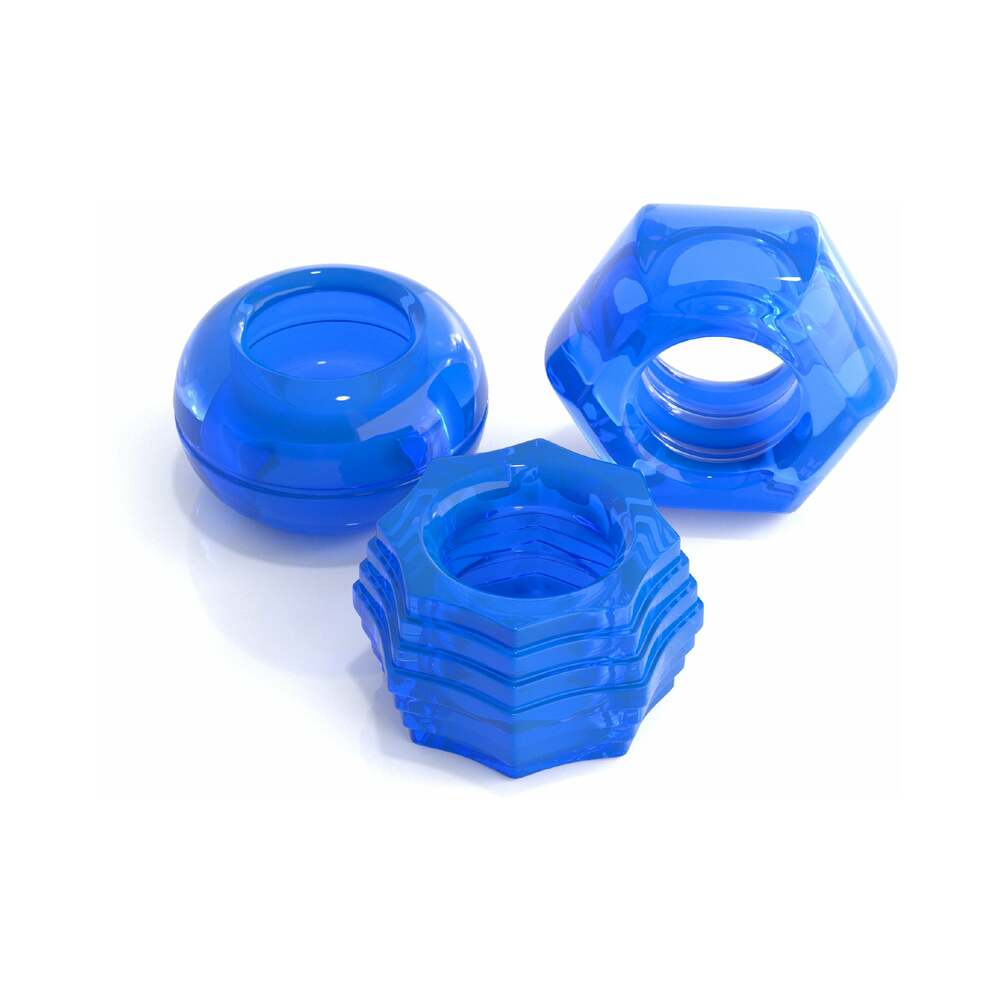 CLASSIX 3-PIECE DELUXE COCK RING SET BLUE