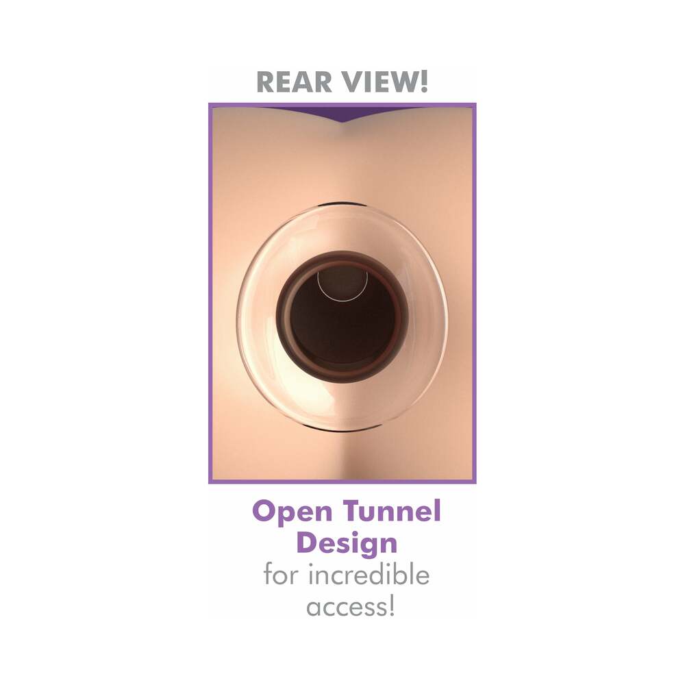 PIPEDREAM - ANAL FANTASY ELITE COLLECTION MEGA ANAL GAPER GLASS TUNNEL PLUG CLEAR