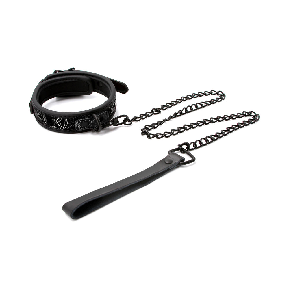 NS NOVEDADES - COLLAR DE VINILO SINFUL NEGRO