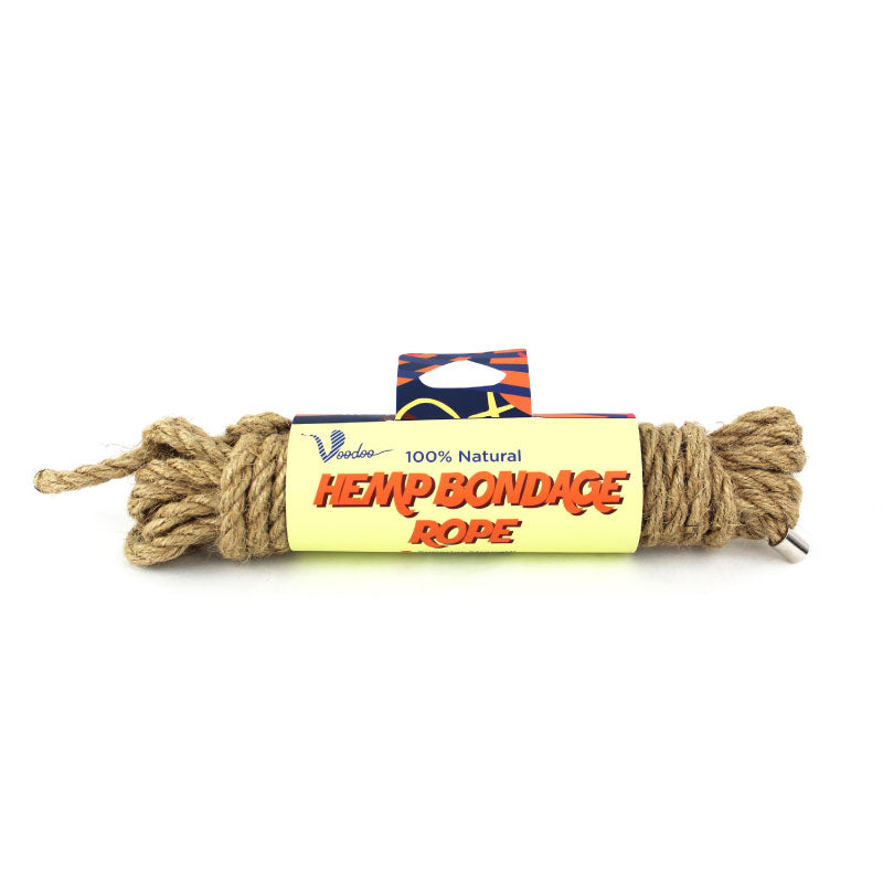 VOODOO - CUERDA DE CÁÑAMO 100% NATURAL PARA BONDAGE 5 METROS