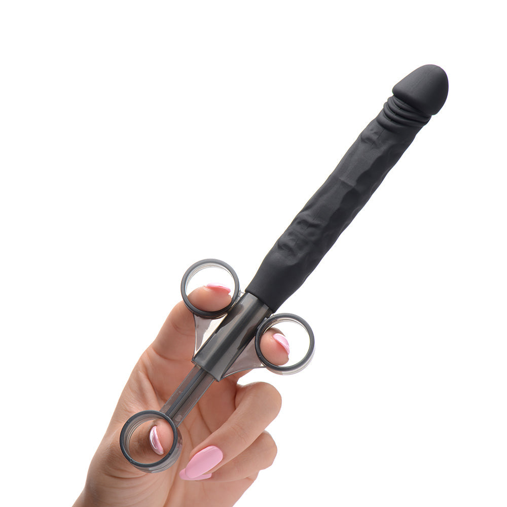 XR BRANDS - MASTER SERIES JIZZ SHOOTER SILICONE DILDO LUBE LAUNCHER