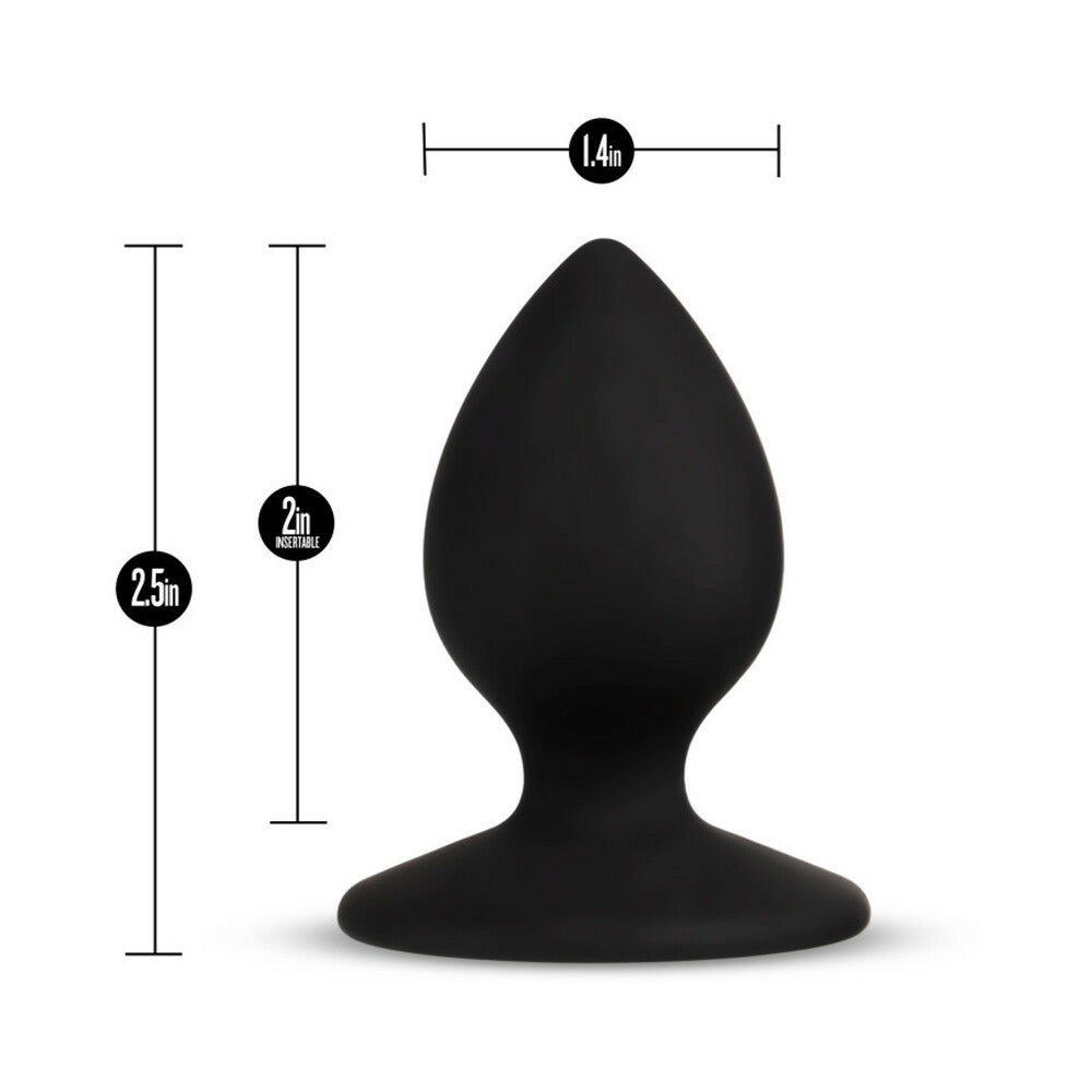 TEMPTASIA ''SLUT'' SILICONE ANAL PLUG BLACK