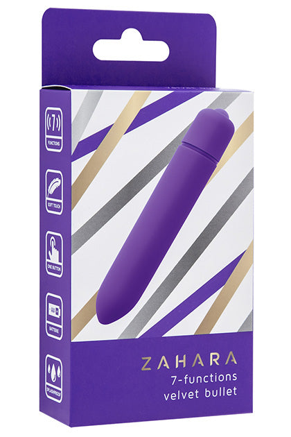 ZAHARA - PURPLE - ZAHARA 7 FUNCTIONS VELVET BULLET