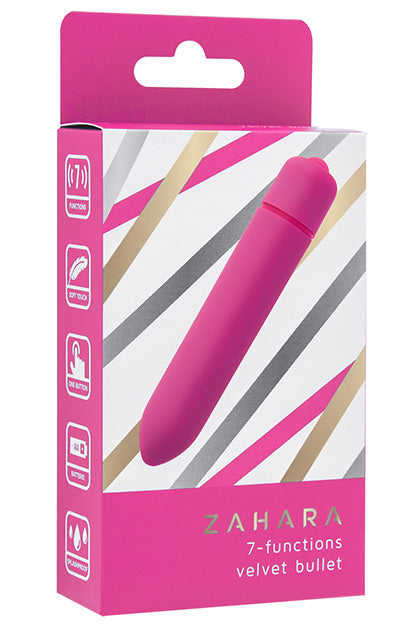 ZAHARA - PINK - ZAHARA 7 FUNCTIONS VELVET BULLET