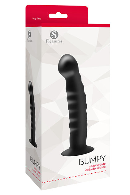 S PLEASURES - BUMPY DILDO BLACK