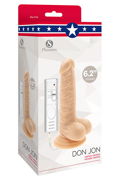 S PLEASURES - VIBRADOR REALISTA DON JON 15,5 CM