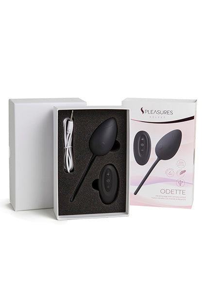 S PLEASURES VELVET - EGG VIBRATOR ODETTE - BLACK