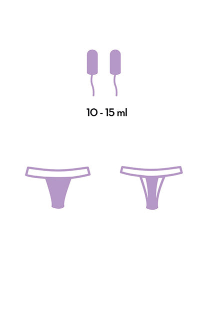 FEMME RÉPUBLIQUE - BRAGA MENSTRUAL M - NEGRO