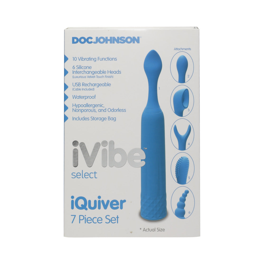 DOC JOHNSON - IVIBE SELECT - IQUIVER - SET DE 7 PIEZAS AZUL VIOLETA