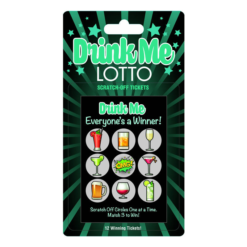 DRINK ME LOTTO SCRATCH-OFF TICKETS 12-PACK