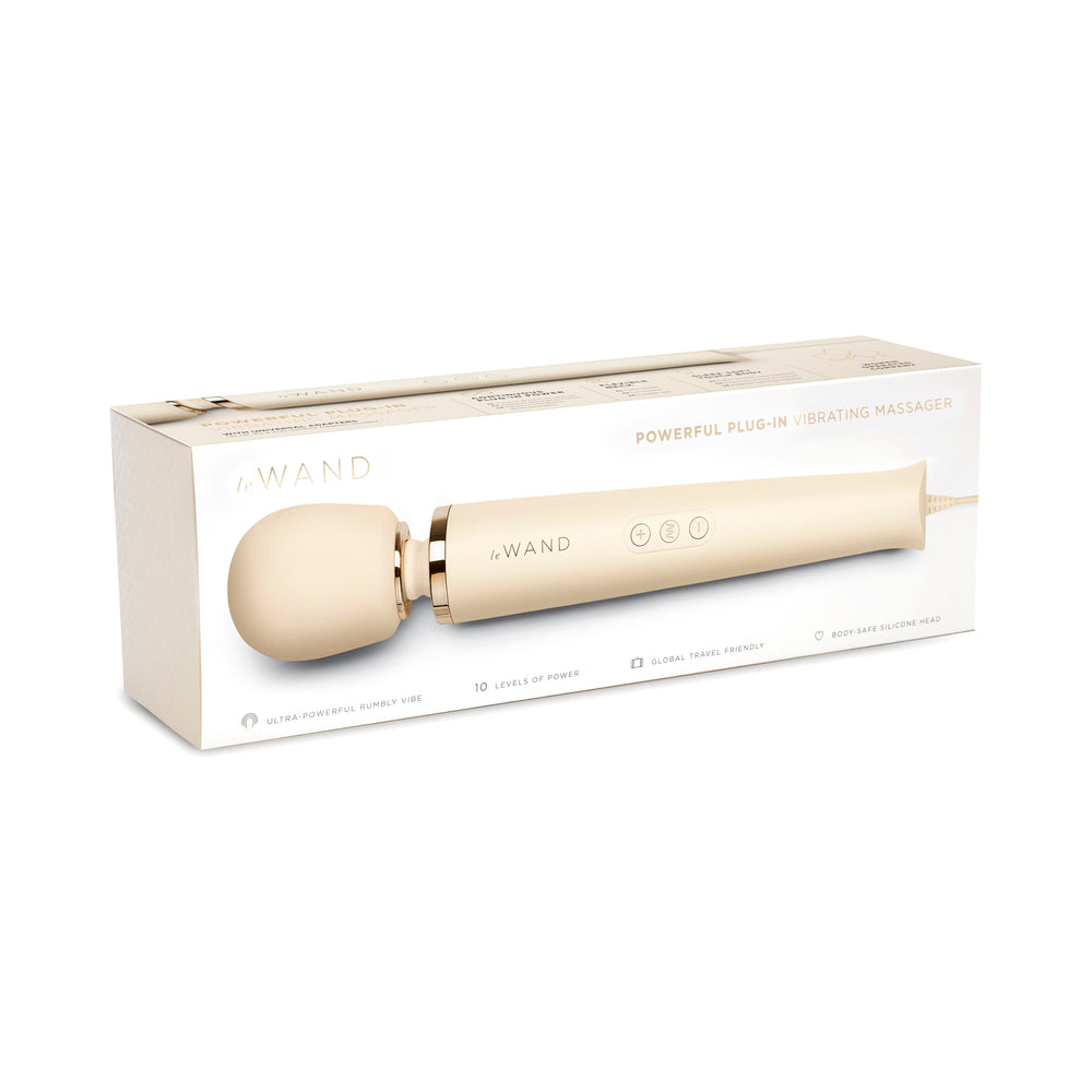 LE WAND PLUG-IN VIBRATING MASSAGER CREAM