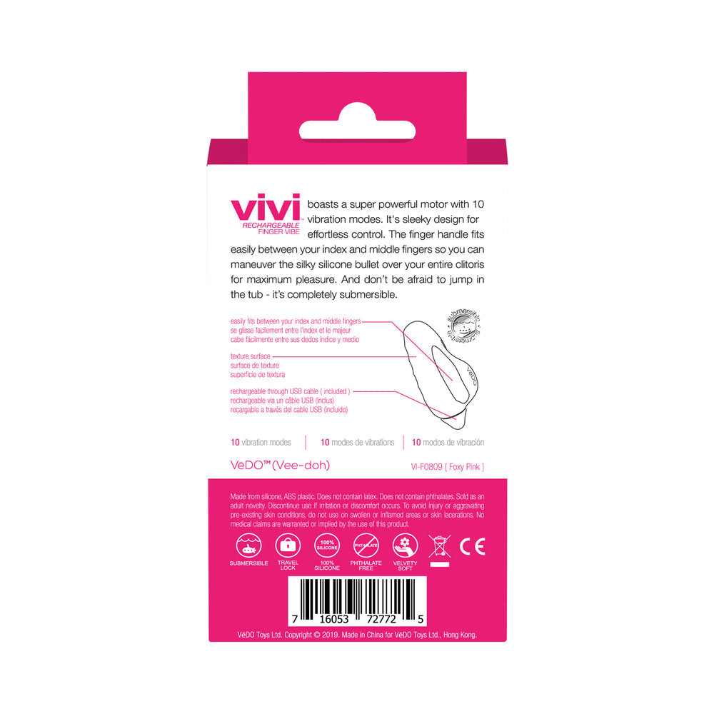 VEDO VIVI FINGER VIBE FOXY PINK