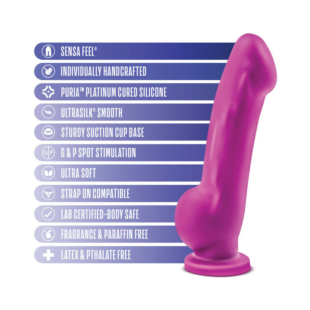 AVANT D7 ERGO 7.5 IN. DUAL DENSITY SILICONE DILDO VIOLET