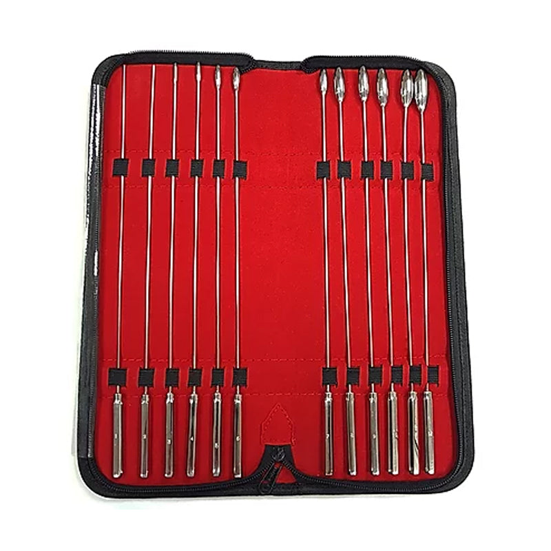 ROUGE GARMENTS - STAINLESS STEEL 12-PIECE ROSEBUD DILATOR SET
