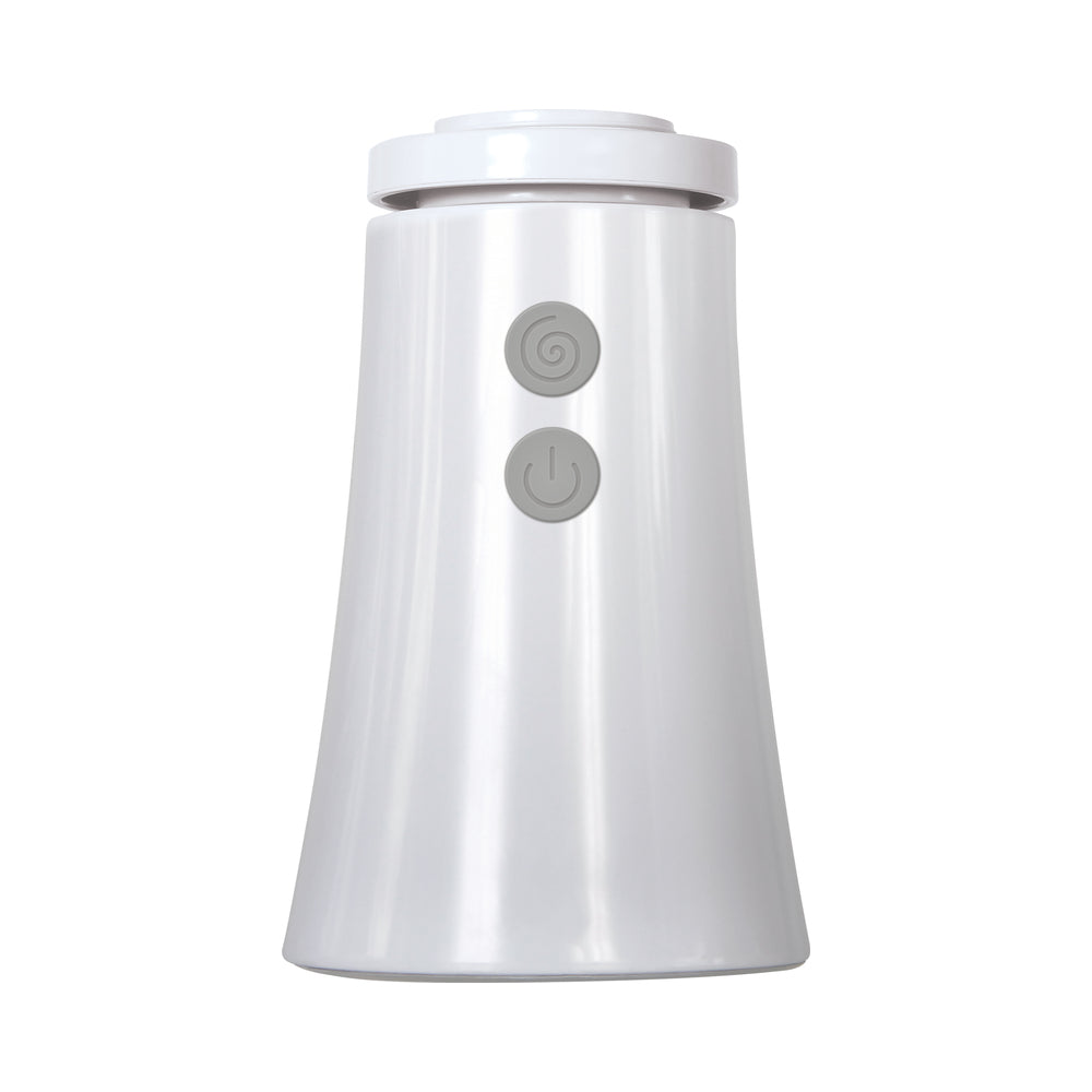 ZERO TOLERANCE - SUCKING GOOD RECHARGEABLE VIBRATING VACUUM PUMP STROKER CLEAR/WHITE