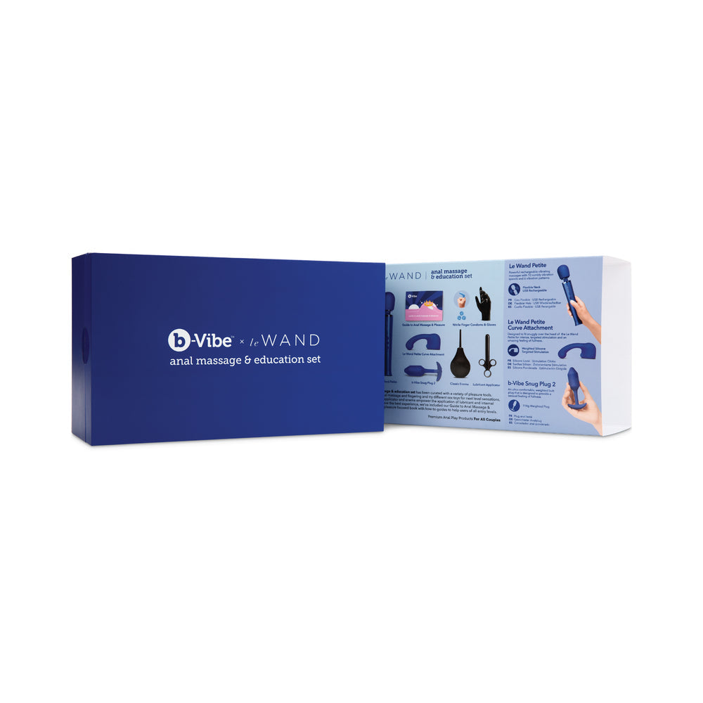 B-VIBE - ANAL MASSAGE & EDUCATION SET BLUE