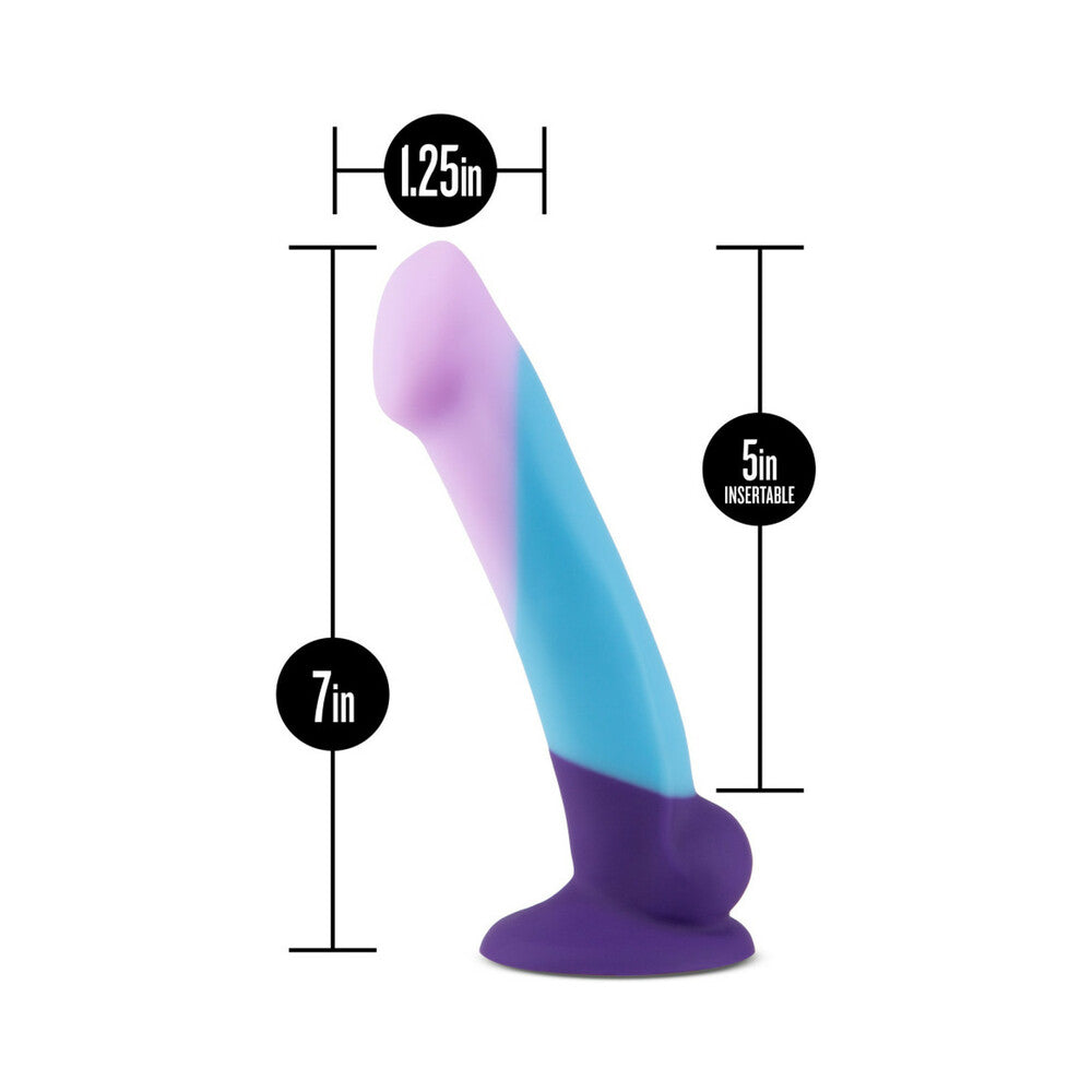 BLUSH - AVANT D16 PURPLE HAZE 7 IN. SILICONE DILDO WITH SUCTION CUP