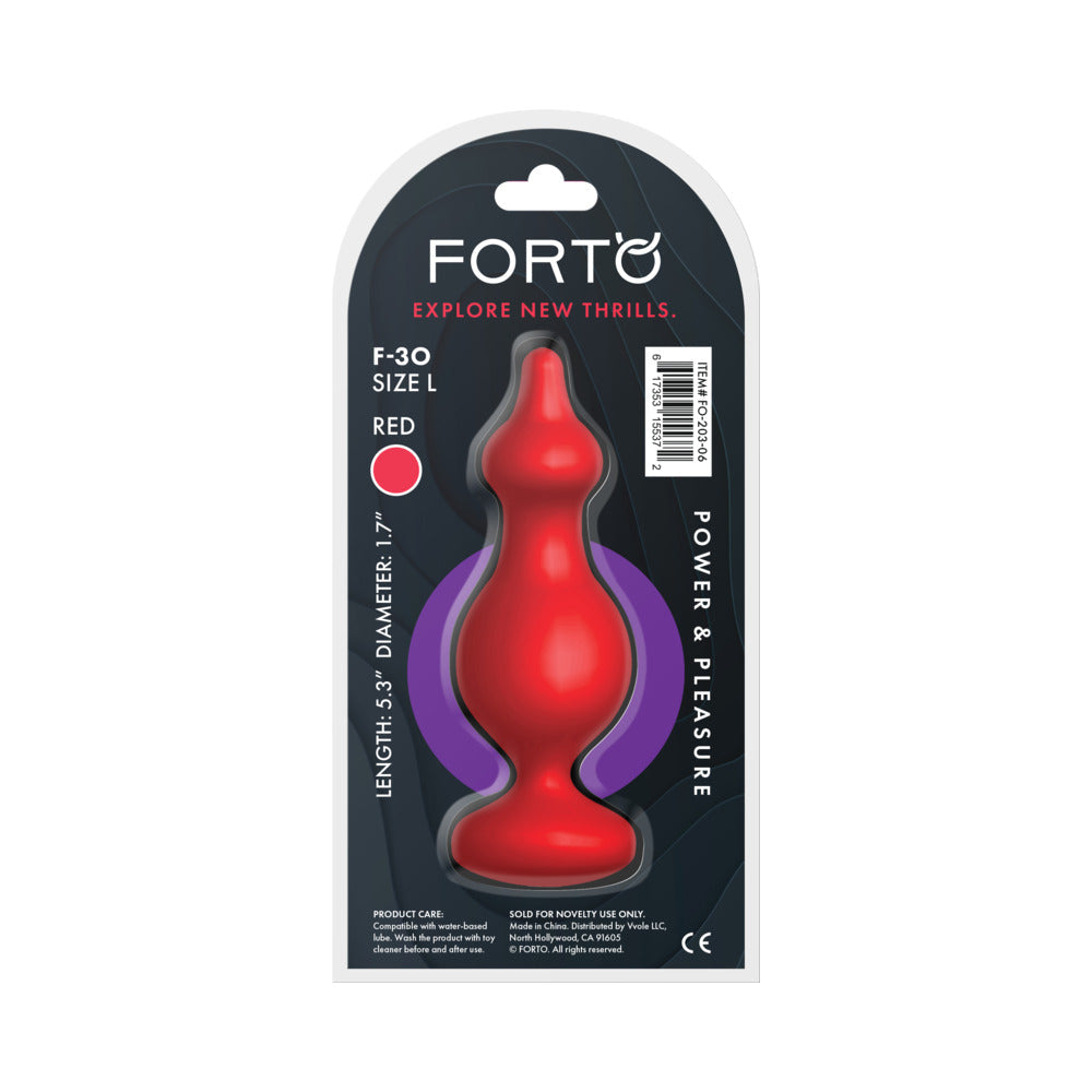 FORTO - F 30 POINTER SILICONE ANAL PLUG LARGE