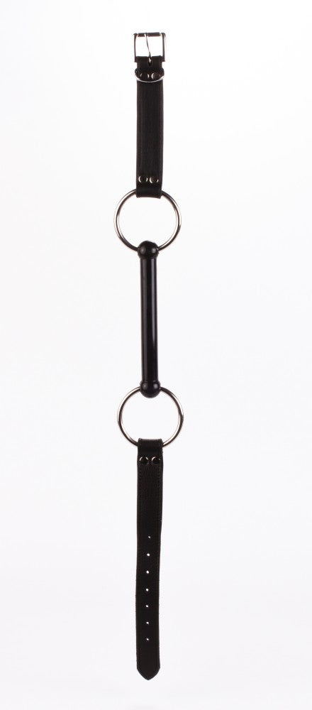 DEVIL STICKS - CALF SOFTY LEATHER TOP AND LAMB LEATHER PADDING WITH SILICONE MOUTH PIECE BLACK