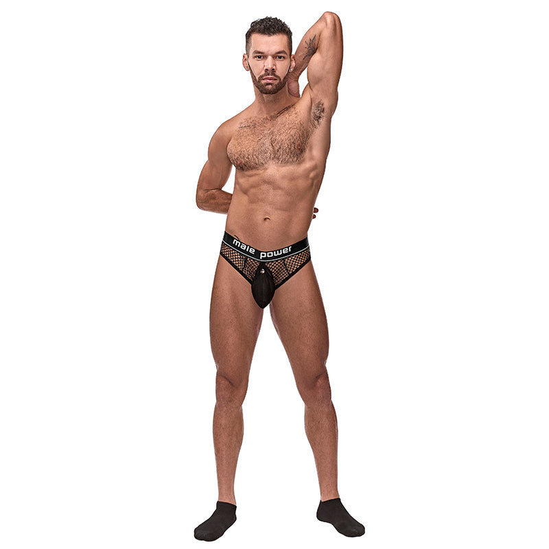 POTENCIA MASCULINA - COCK PIT RED ANILLO PARA PENE HILO DENTAL NEGRO LX