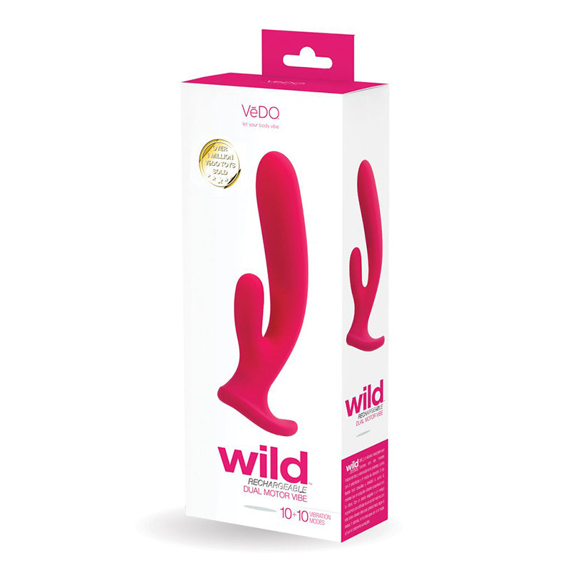 VEDO WILD RECHARGEABLE DUAL VIBE PINK