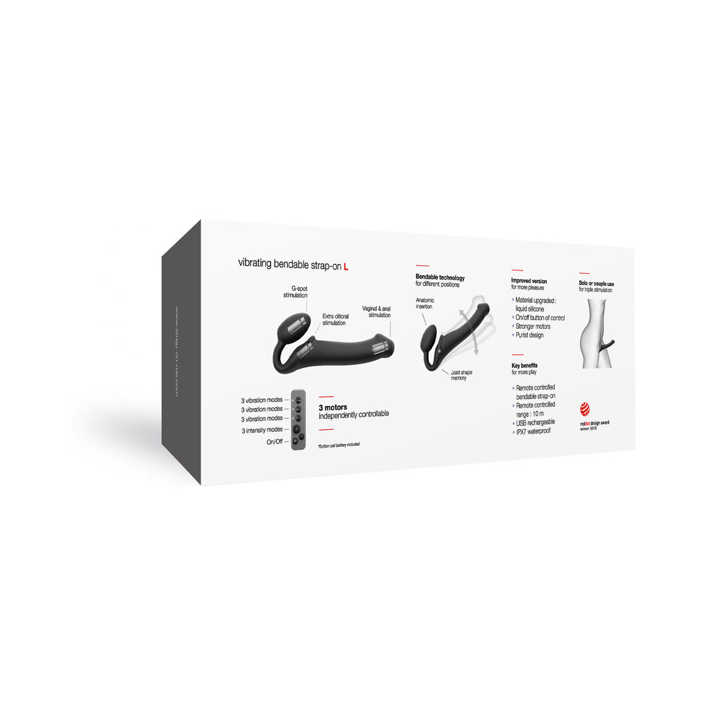 LOVELY PLANET - STRAP ON ME RECHARGEABLE REMOTE CONTROLLED SILICONE VIBRATING BENDABLE STRAP ON