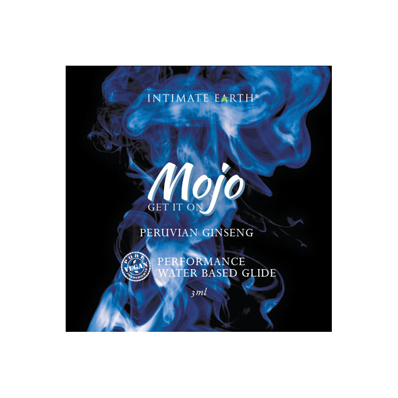 INTIMATE EARTH - MOJO PERUVIAN GINSENG WATERBASED PERFORMANCE GLIDE 3 ML/0.10 OZ FOIL