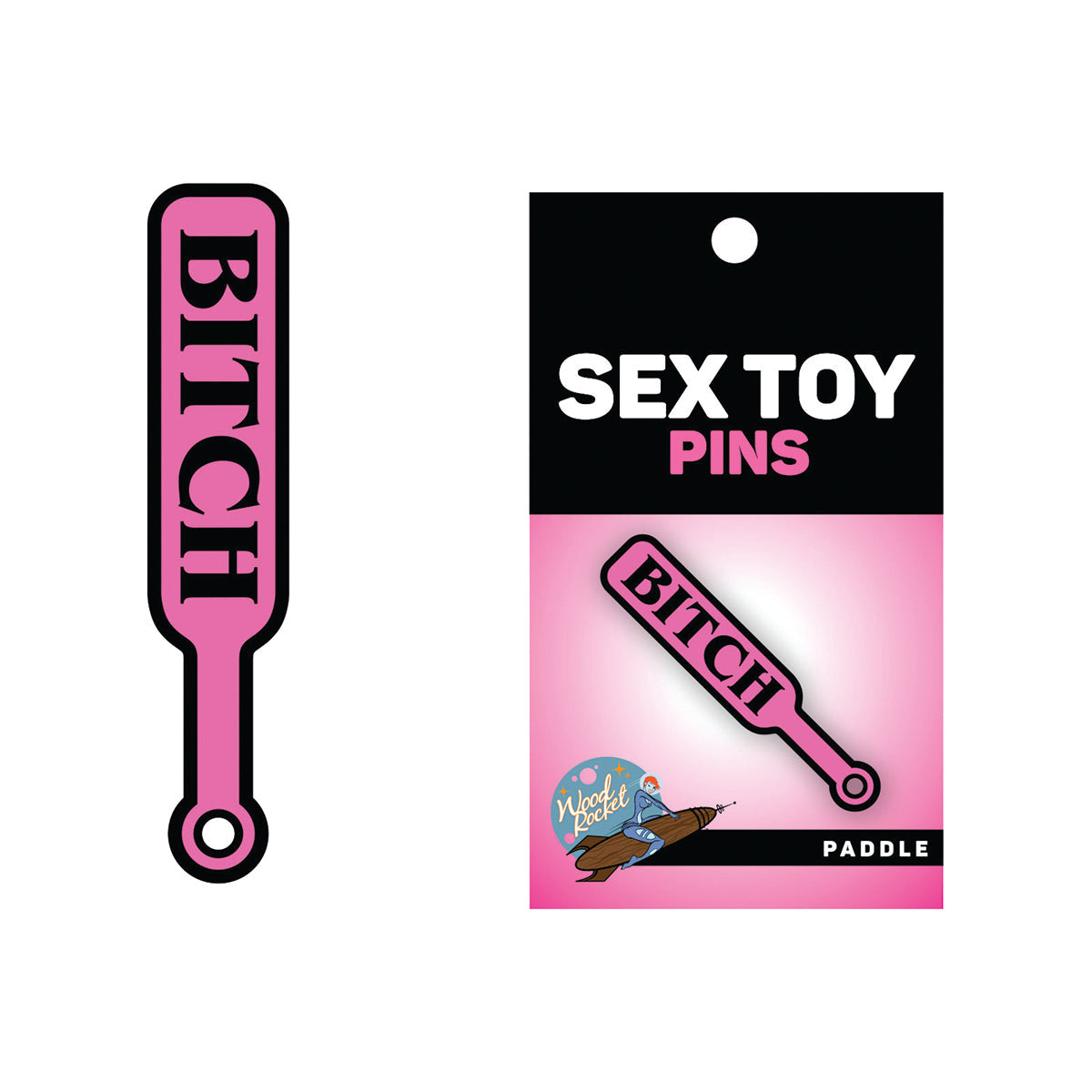 WOOD ROCKET - SEX TOY PIN BITCH PADDLE