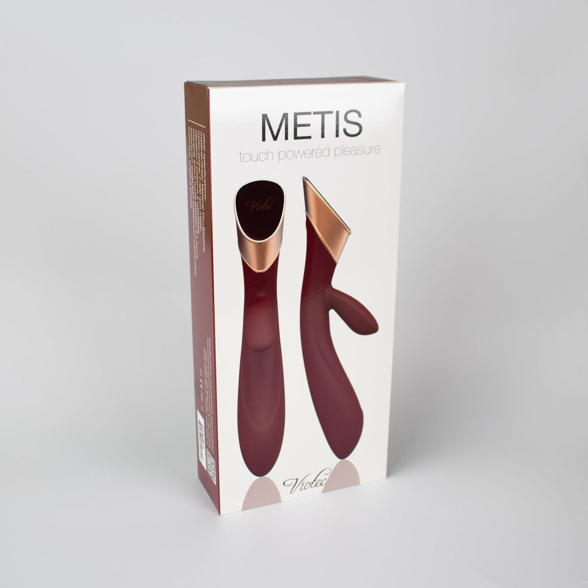 VIOTEC - VIBRATEUR LAPIN À ÉCRAN TACTILE METIS ROUGE VIN