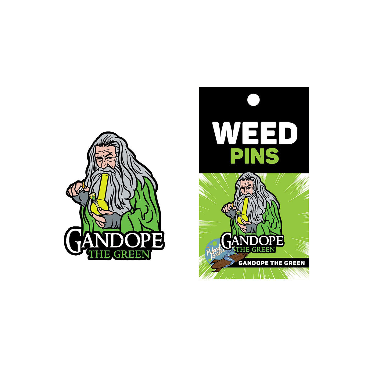 WOOD ROCKET - WEED PIN GANDOPE THE GREEN