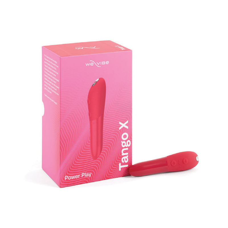 WE-VIBE - TANGO X VIBRADOR BALA INTENSO DE SILICONA RECARGABLE ROJO CEREZA