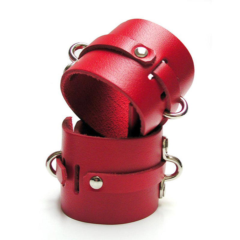 STOCKROOM - MENOTTES DE CHEVILLE KINKLAB BONDAGE BASICS - ROUGE