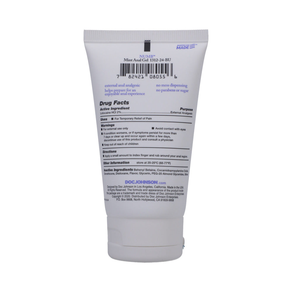 DOC JOHNSON - NUMB ANAL GEL MINT 2 OZ. BULK