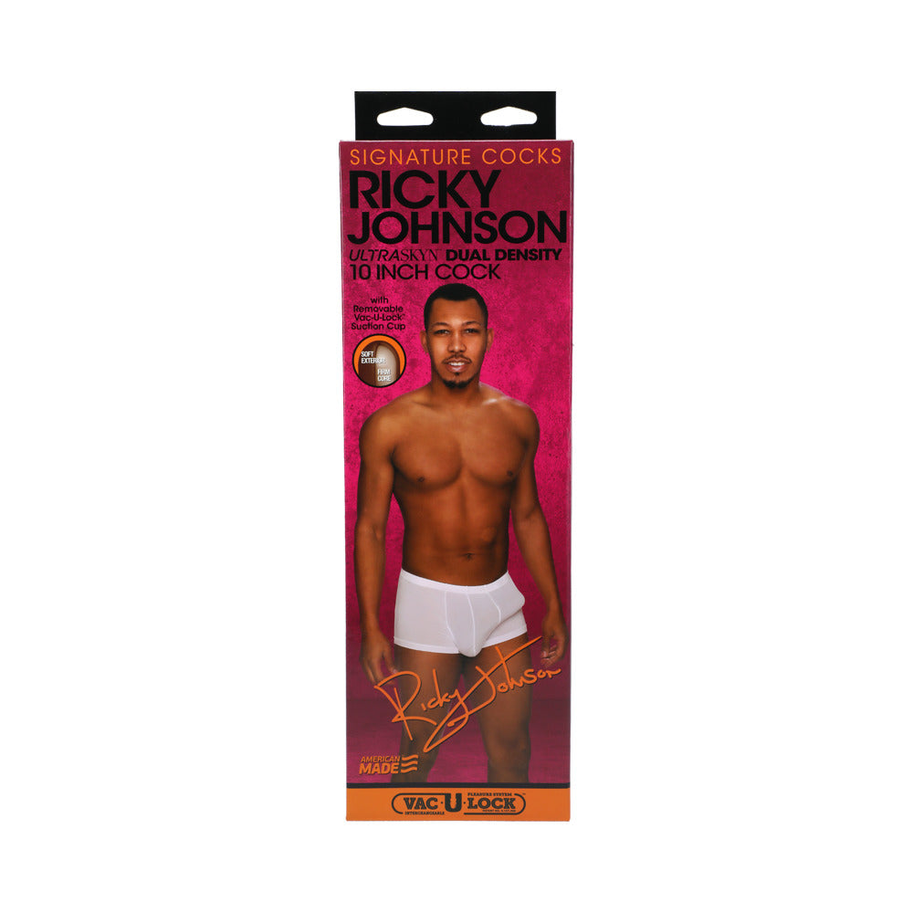 DOC JOHNSON - SIGNATURE COCKS RICKY JOHNSON 10-INCH ULTRASKYN COCK WITH REMOVABLE VAC-U-LOCK SUCTION CUP