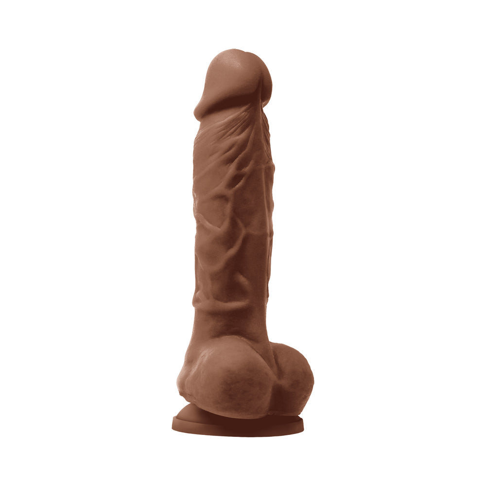 COLOURS PLEASURES 5 IN. VIBRATING DILDO BROWN