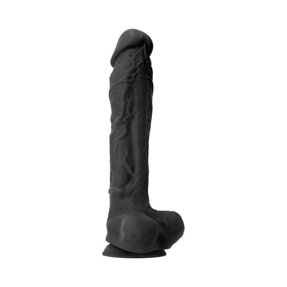 COLOURS PLEASURES 10 IN. DILDO BLACK