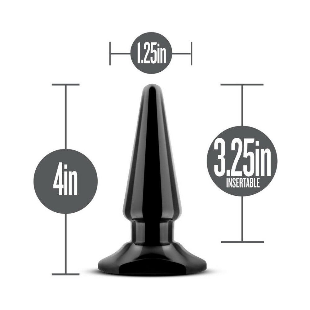 BLUSH - ANAL ADVENTURES BASIC VIBRATING ANAL PLEASER REMOTE-CONTROLLED PLUG BLACK
