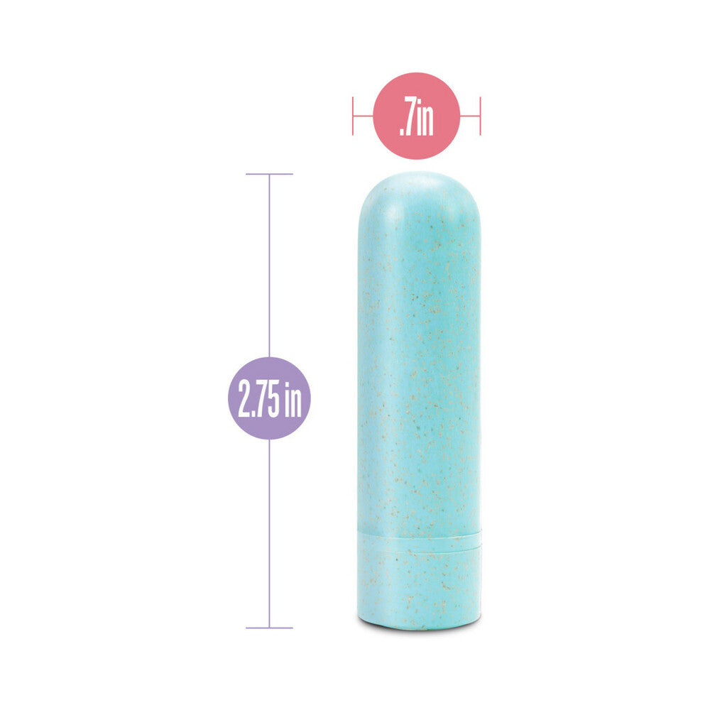 GAIA ECO RECHARGEABLE BULLET VIBRATOR AQUA