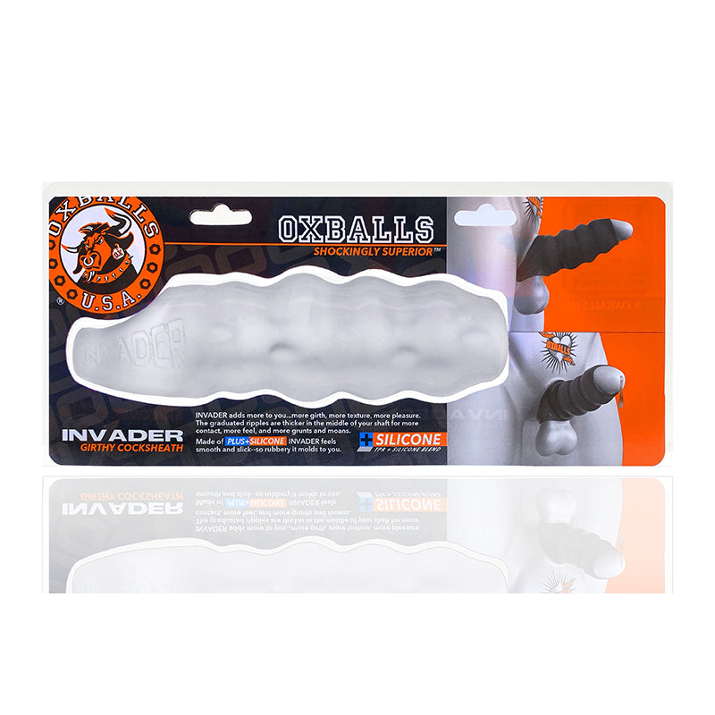 OXBALLS - INVADER COCKSHEATH TRANSPARENTE HIELO