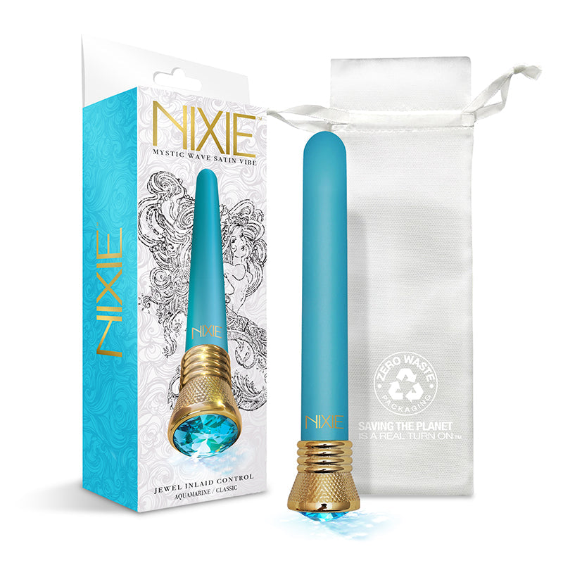 GLOBAL NOVELTIES - NIXIE MYSTIC WAVE SATIN CLASSIC VIBE - AQUAMARINE